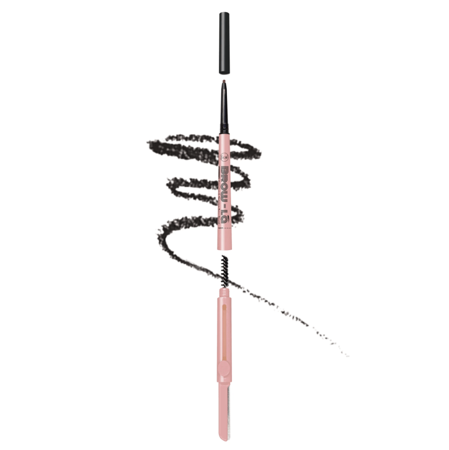 Glamour Us_Jcat_Makeup_3 in 1 Mapping &amp; Shaping Brow Pencil_Soft Black_MSP106