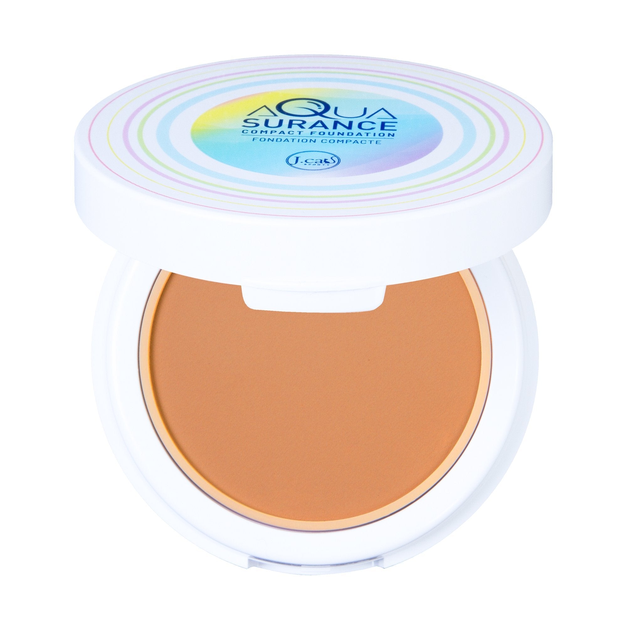 Glamour Us_Jcat_Makeup_Aquasurance Compact Foundation_Caramel_ACF107 Latina makeup, beauty and skincare supply store Mexican makeup products