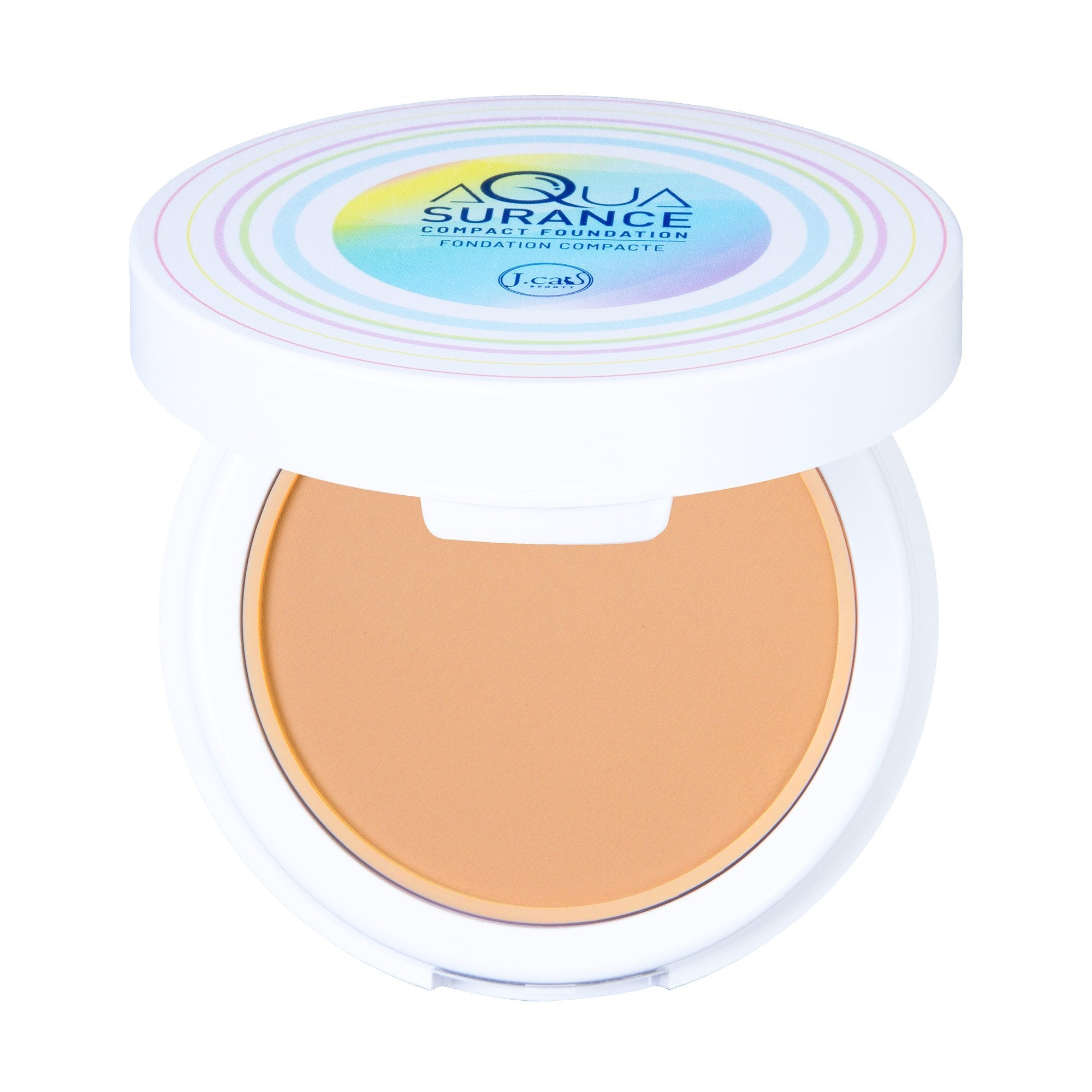 Glamour Us_Jcat_Makeup_Aquasurance Compact Foundation_Soft Tan_ACF104 Latina makeup, beauty and skincare supply store Mexican makeup products