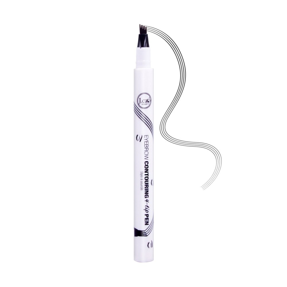 Glamour Us_Jcat_Makeup_Eyebrow Contouring 4 Tip Brow Pen_Brown_ETP102 The best affordable Latina and Mexican makeup, beauty and cosmetics supply store in Chula Vista, San Diego