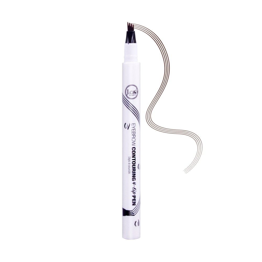 Glamour Us_Jcat_Makeup_Eyebrow Contouring 4 Tip Brow Pen_Brown_ETP102 The best affordable Latina and Mexican makeup, beauty and cosmetics supply store in Chula Vista, San Diego