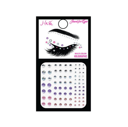 Glamour Us_JLASH_Makeup_Jewel Stickers_Multi-Color Holographic_JE11