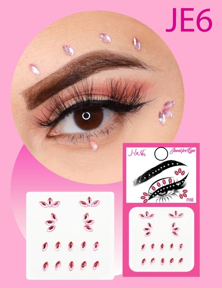 Glamour Us_JLASH_Makeup_Jewel Stickers_Pink_JE6