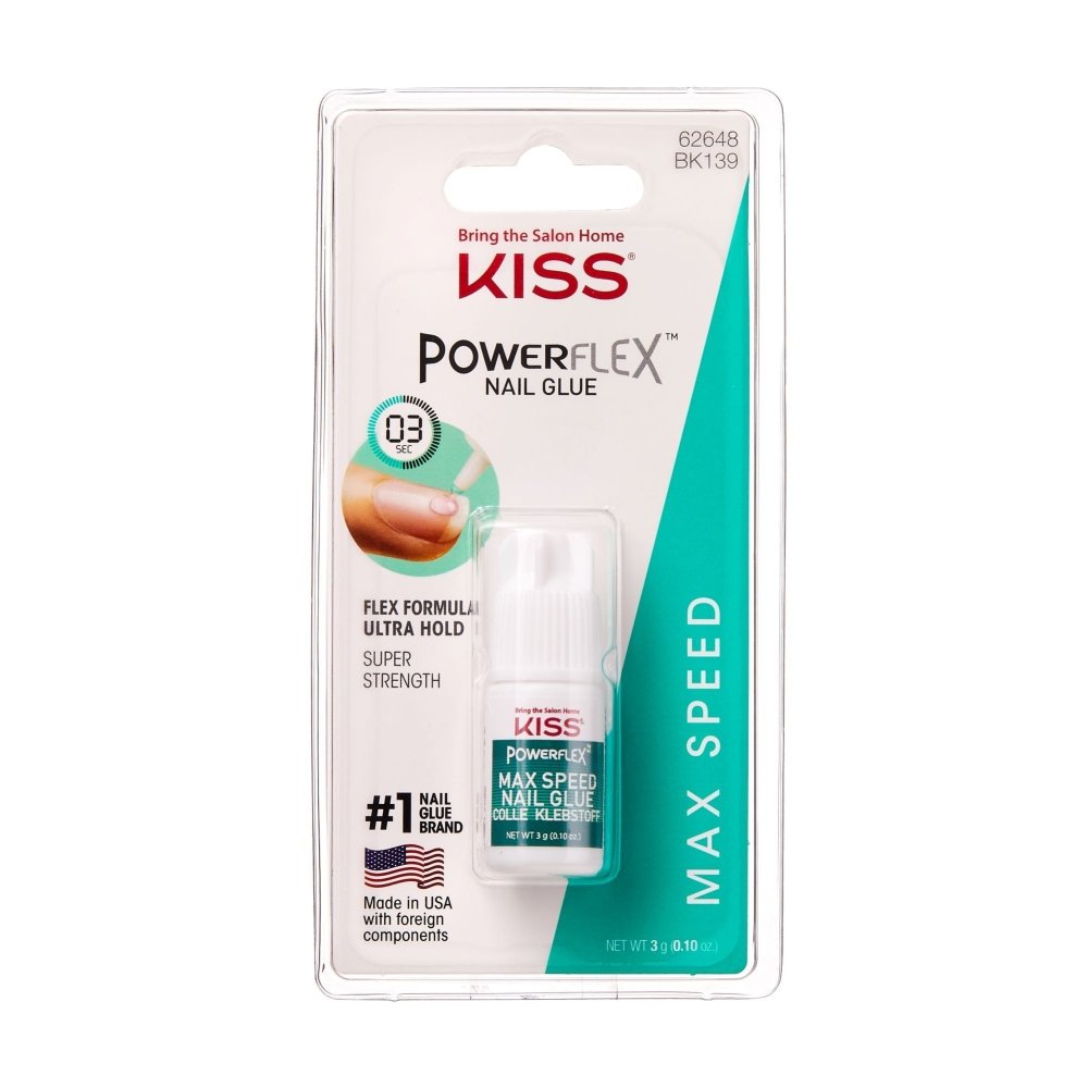 Glamour Us_Kiss_Nails_PowerFlex Nail Glue Max Speed__BK139 The best affordable Latina and Mexican makeup, beauty and cosmetics supply store in Chula Vista, San Diego