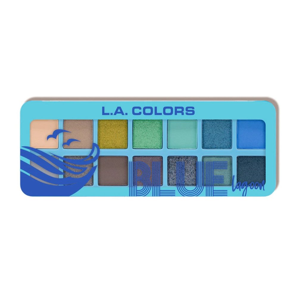 Glamour Us_L.A. Colors_Makeup_Coastal Chill Eyeshadow Palette_Blue Lagoon_CES-439