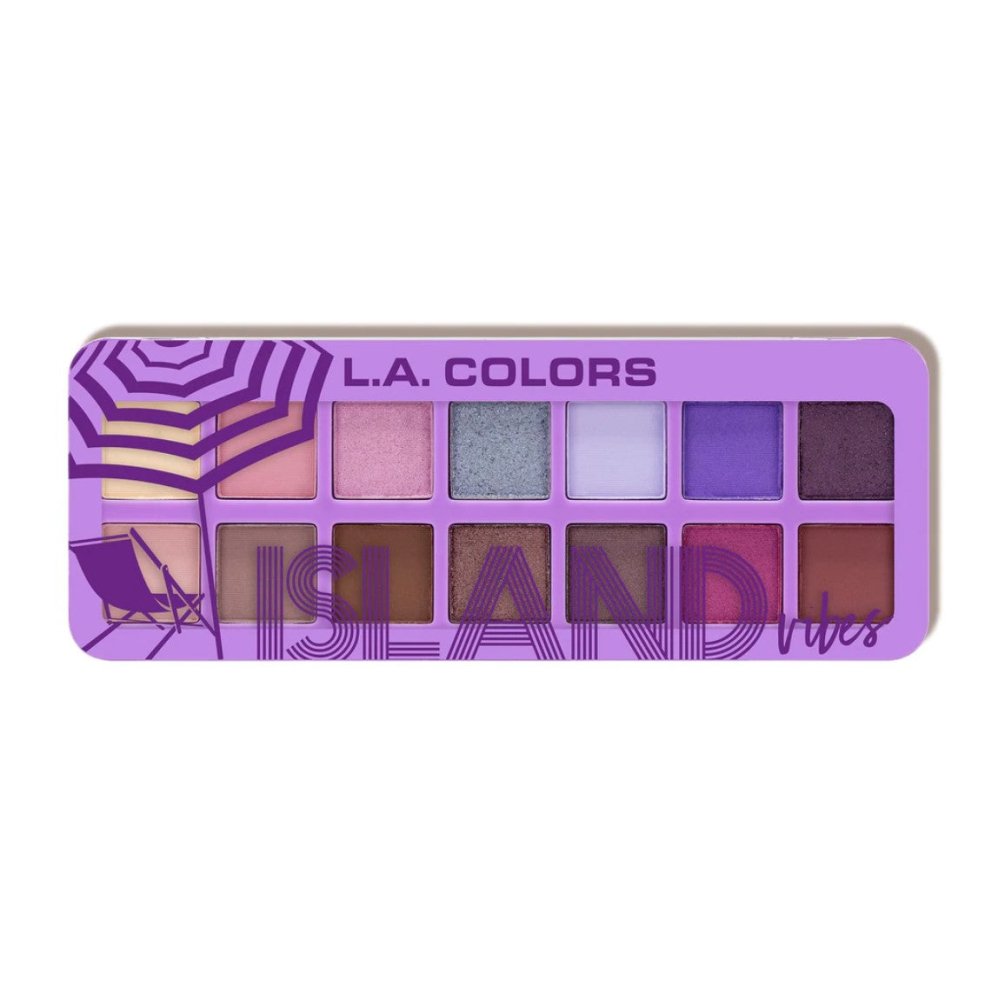 Glamour Us_L.A. Colors_Makeup_Coastal Chill Eyeshadow Palette_Island Vibes_CES-438