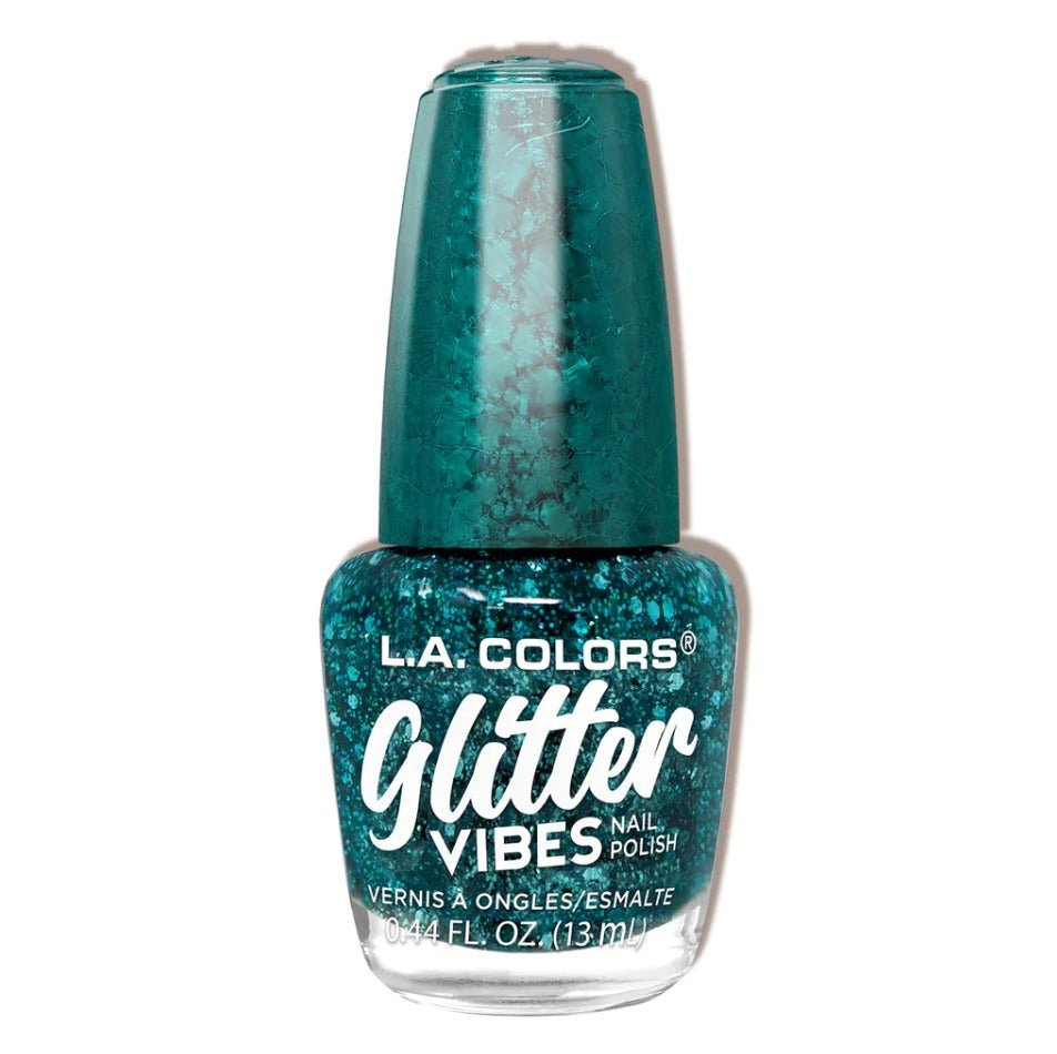 Glamour Us_L.A. Colors_Nails_Glitter Vibes Nail Polish_Drippin&