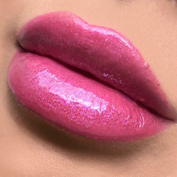 Glamour Us_L.A. Colors_Makeup_Holographic Iridescent Lipgloss_Sugared_CLG421