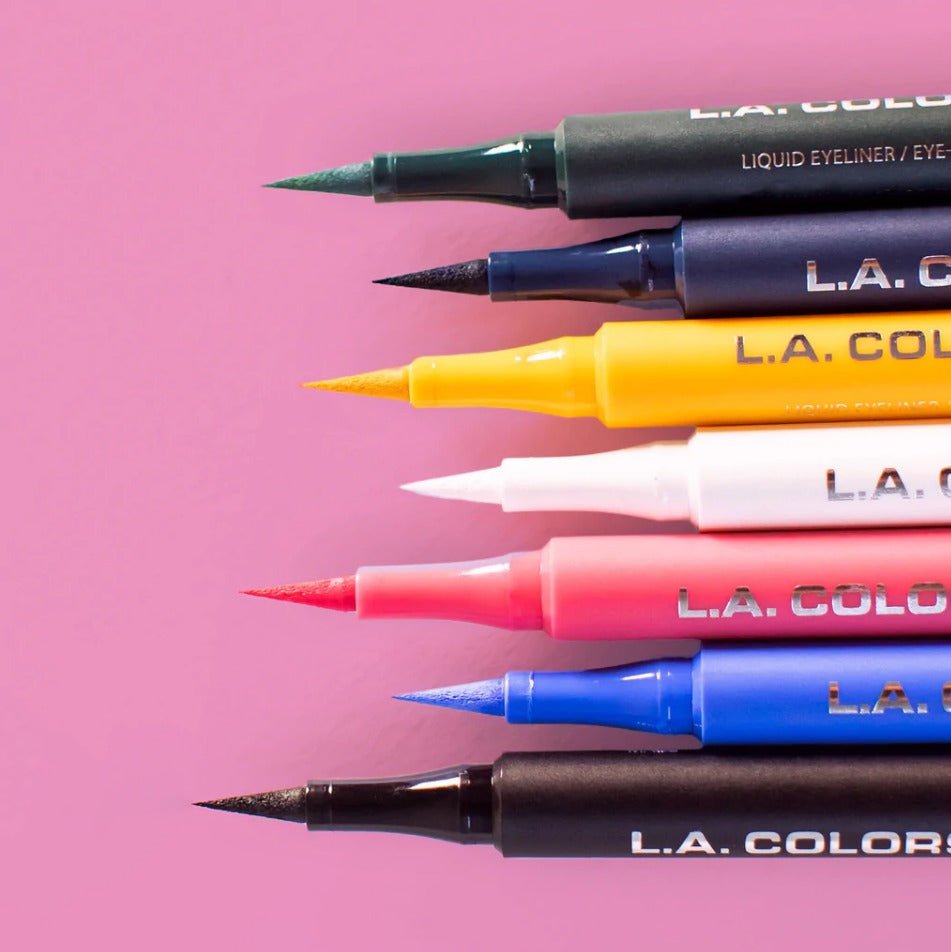 Glamour Us_L.A. Colors_Makeup_Mark &amp; Line Felt Tip Liquid Eyeliner_Black_CLE823 The best affordable Latina and Mexican makeup, beauty and cosmetics supply store in Chula Vista, San Diego