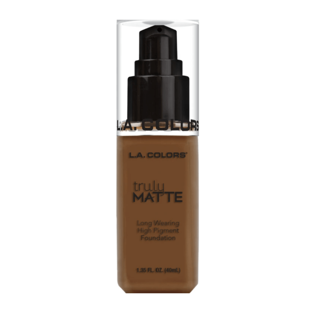 Glamour Us_L.A. Colors_Makeup_Truly Matte Foundation_Mahogany_CLM364