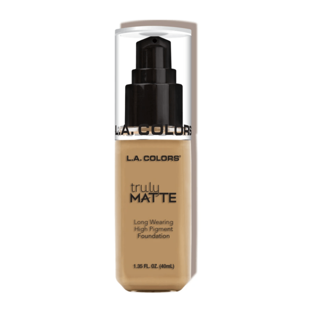 Glamour Us_L.A. Colors_Makeup_Truly Matte Foundation_Medium Beige_CLM355 The best affordable Latina and Mexican makeup, beauty and cosmetics supply store in Chula Vista, San Diego
