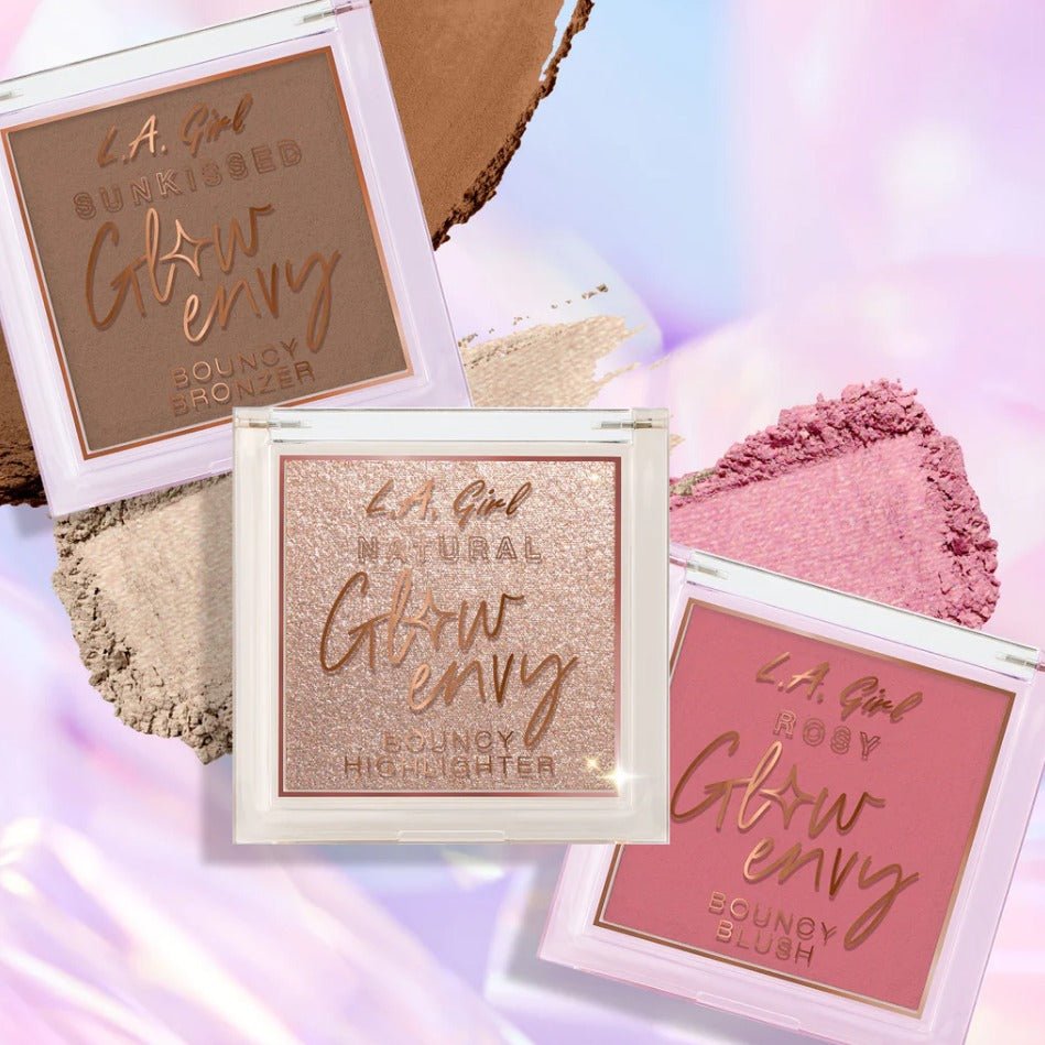 Glamour Us_L.A. Girl_Makeup_Glow Envy Bouncy Bronzer, Blush &amp; Highlighter_Sunkissed_G97887
