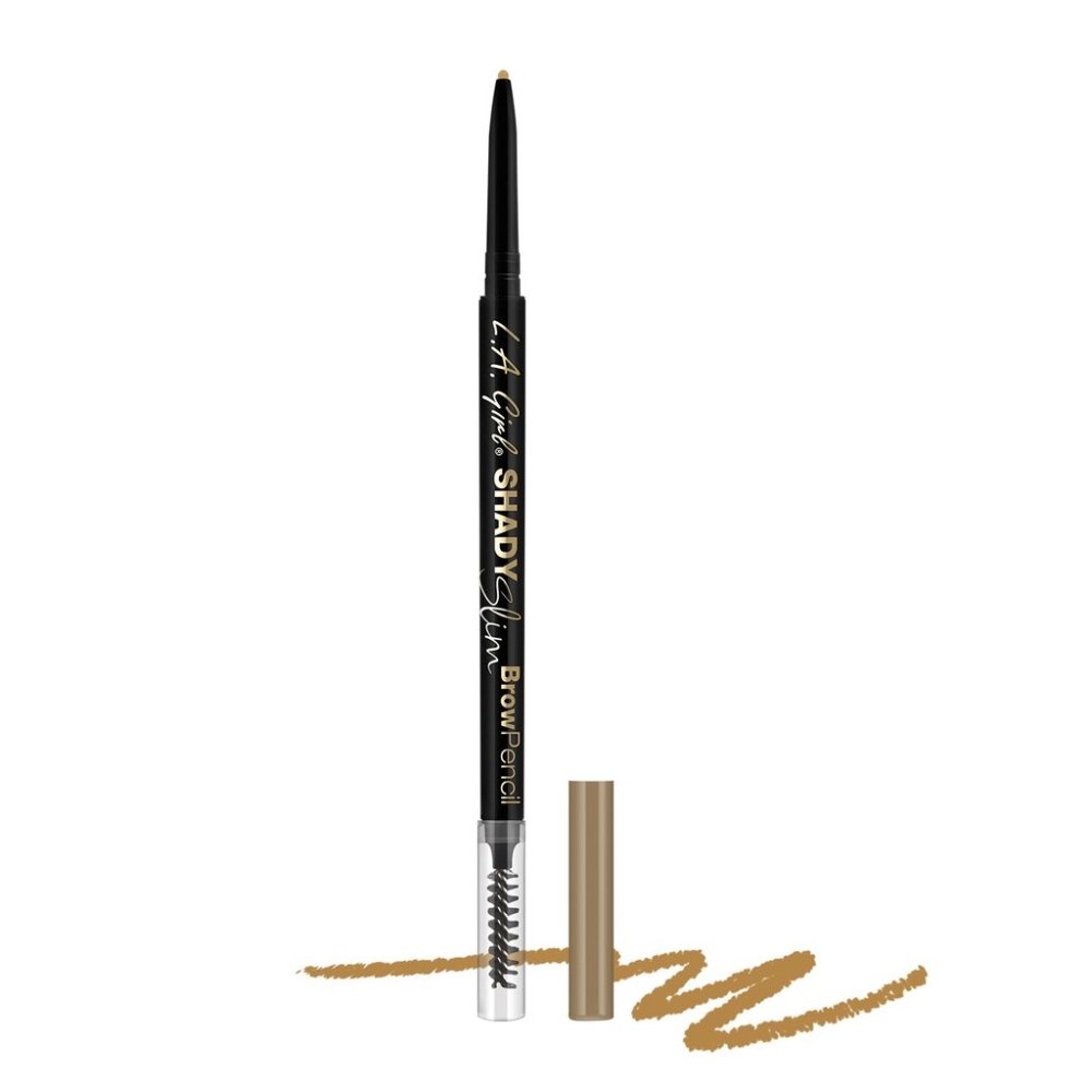 Glamour Us_L.A. Girl_Makeup_Shady Slim Eyebrow Pencil_Blonde_GB351 The best affordable Latina and Mexican makeup, beauty and cosmetics supply store in Chula Vista, San Diego