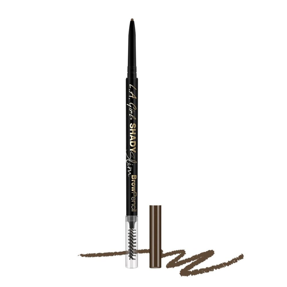 Glamour Us_L.A. Girl_Makeup_Shady Slim Eyebrow Pencil_Medium Brown_GB356 The best affordable Latina and Mexican makeup, beauty and cosmetics supply store in Chula Vista, San Diego