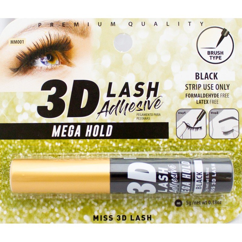 Glamour Us_Miss_Lashes_3D Lash Adhesive Mega Hold - Black__MM001