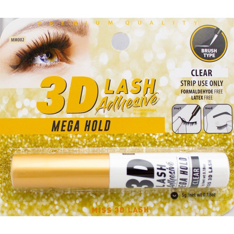 Glamour Us_Miss_Lashes_3D Lash Adhesive Mega Hold - Clear__MM002