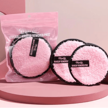 Glamour Us_Miss Lil_Skincare_Reusable Makeup Remover Pads 2 piece set_Pink_MLRMRP-01