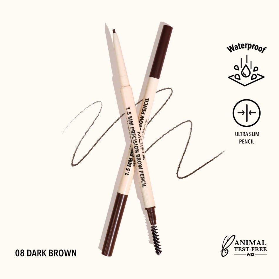 Glamour Us_Moira_Makeup_1.5 MM Precision Eyebrow Pencil_Dark Brown_PBP008 The best affordable Latina and Mexican makeup, beauty and cosmetics supply store in Chula Vista, San Diego
