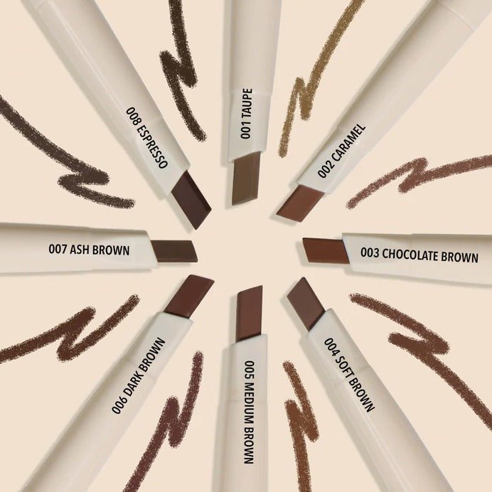 Glamour Us_Moira_Makeup_Angled Eyebrow Pencil_Taupe_ABP001 The best affordable Latina and Mexican makeup, beauty and cosmetics supply store in Chula Vista, San Diego