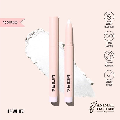Glamour Us_Moira_Makeup_At Glance Stick Shadow_White_GSS014