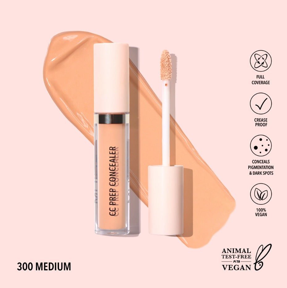 Glamour Us_Moira_Makeup_CC Prep Concealer_Medium (Yellow Peach)_CPC300 The best affordable Latina and Mexican makeup, beauty and cosmetics supply store in Chula Vista, San Diego