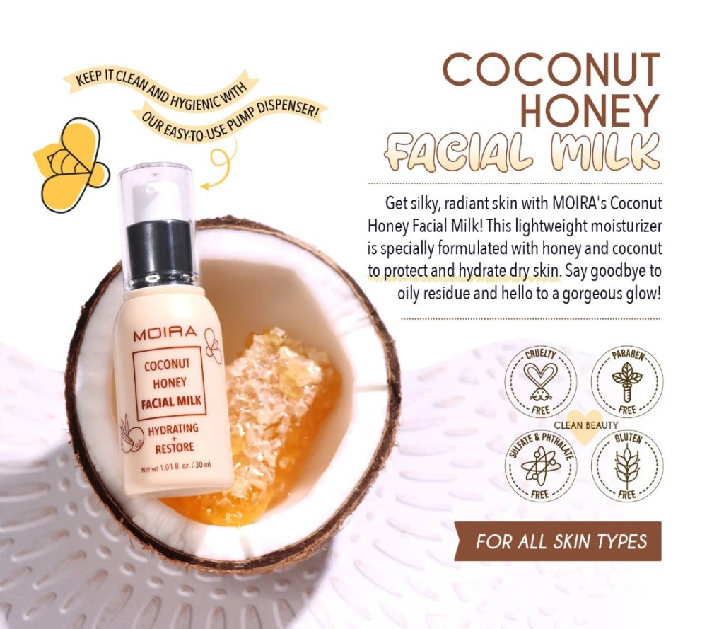 Glamour Us_Moira_Skincare_Coconut Honey Facial Milk__FMK003