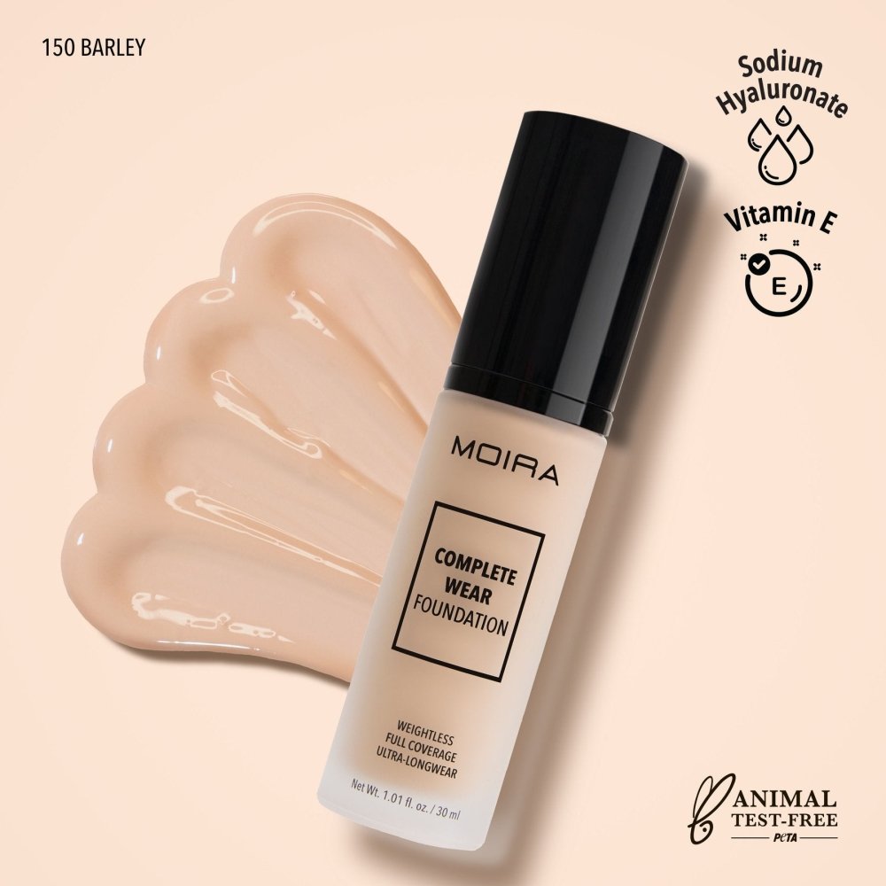 Glamour Us_Moira_Makeup_Complete Wear Foundation_Barely Beige_CWF150