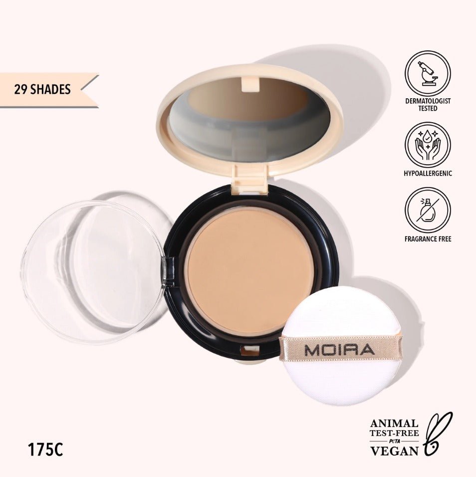 Glamour Us_Moira_Makeup_Complete Wear Powder Foundation_175C_CPF175 Latina makeup, beauty and skincare supply store Mexican makeup products