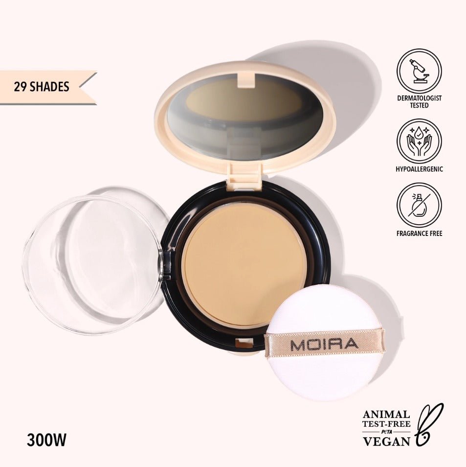 Glamour Us_Moira_Makeup_Complete Wear Powder Foundation_300W_CPF300 Latina makeup, beauty and skincare supply store Mexican makeup products