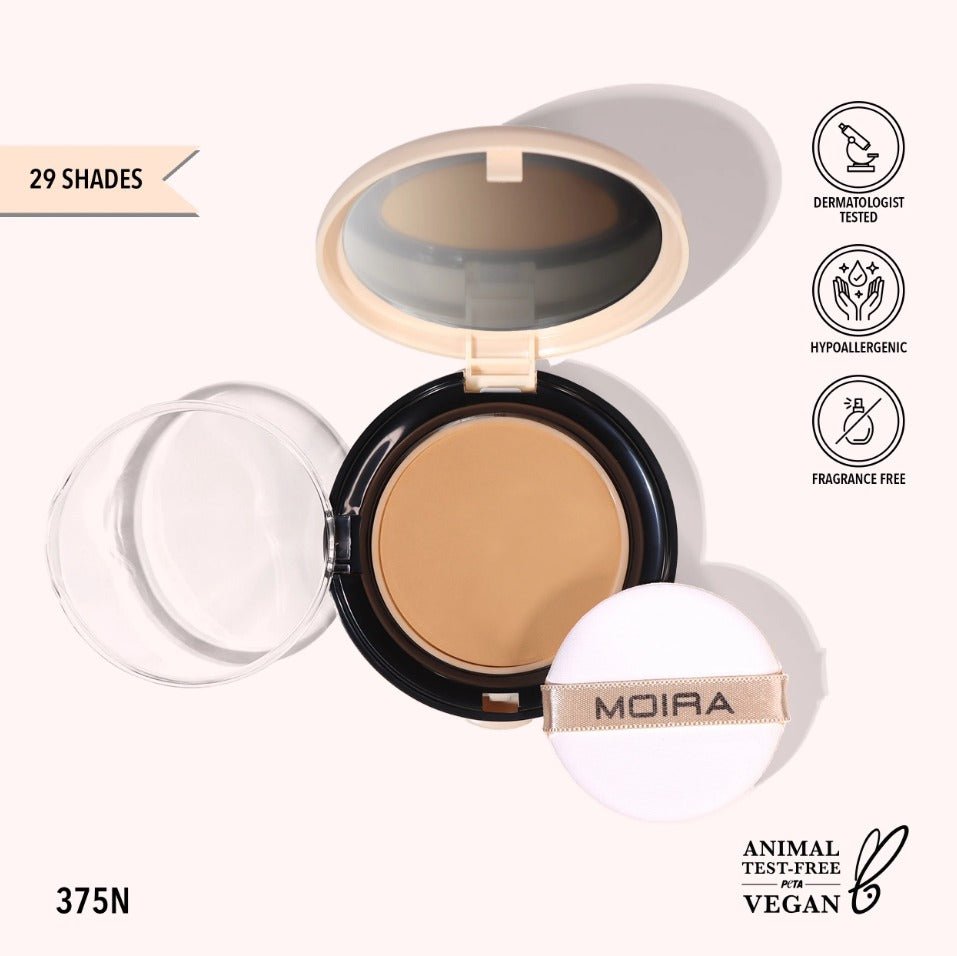 Glamour Us_Moira_Makeup_Complete Wear Powder Foundation_375N_CPF375 The best affordable Latina and Mexican makeup, beauty and cosmetics supply store in Chula Vista, San Diego