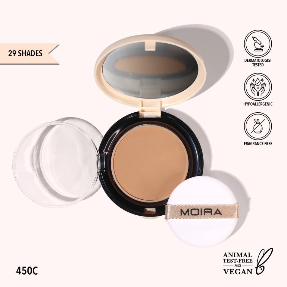 Glamour Us_Moira_Makeup_Complete Wear Powder Foundation_450C_CPF450 The best affordable Latina and Mexican makeup, beauty and cosmetics supply store in Chula Vista, San Diego