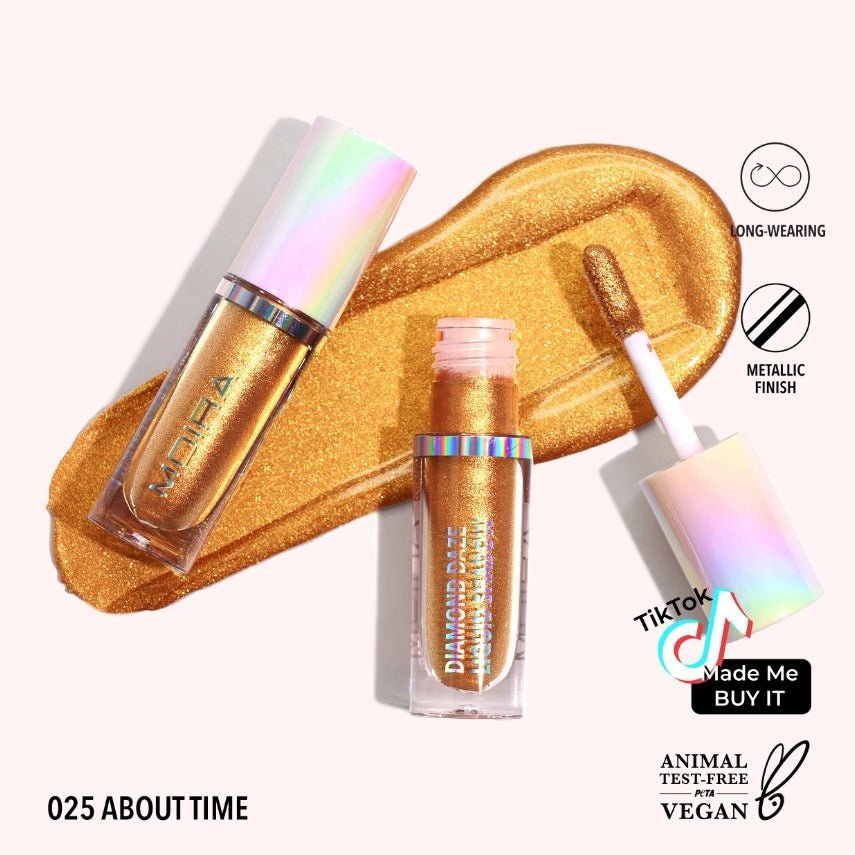 Glamour Us_Moira_Makeup_Diamond Daze Liquid Eyeshadow_About Time! (NLC)_DLS025 The best affordable Latina and Mexican makeup, beauty and cosmetics supply store in Chula Vista, San Diego