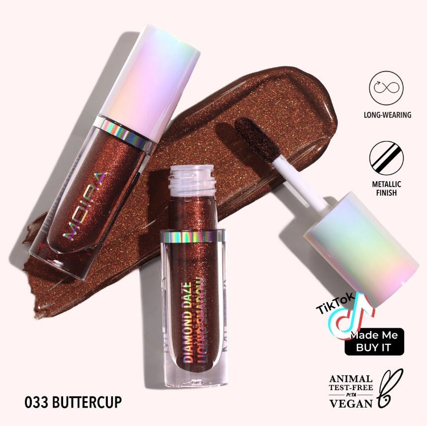 Glamour Us_Moira_Makeup_Diamond Daze Liquid Eyeshadow_Buttercup (NLC)_DLS033 The best affordable Latina and Mexican makeup, beauty and cosmetics supply store in Chula Vista, San Diego