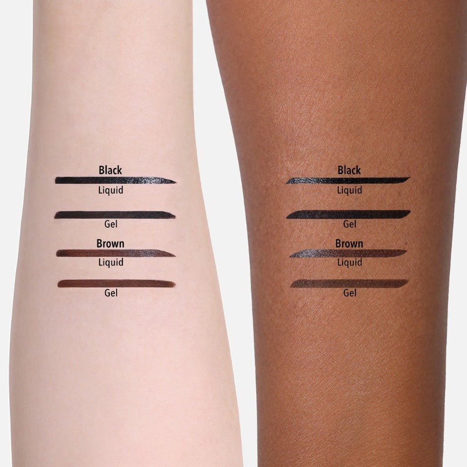 Glamour Us_Moira_Makeup_Double Ended Gel &amp; Liquid Eyeliner_Brown_DEL002 The best affordable Latina and Mexican makeup, beauty and cosmetics supply store in Chula Vista, San Diego