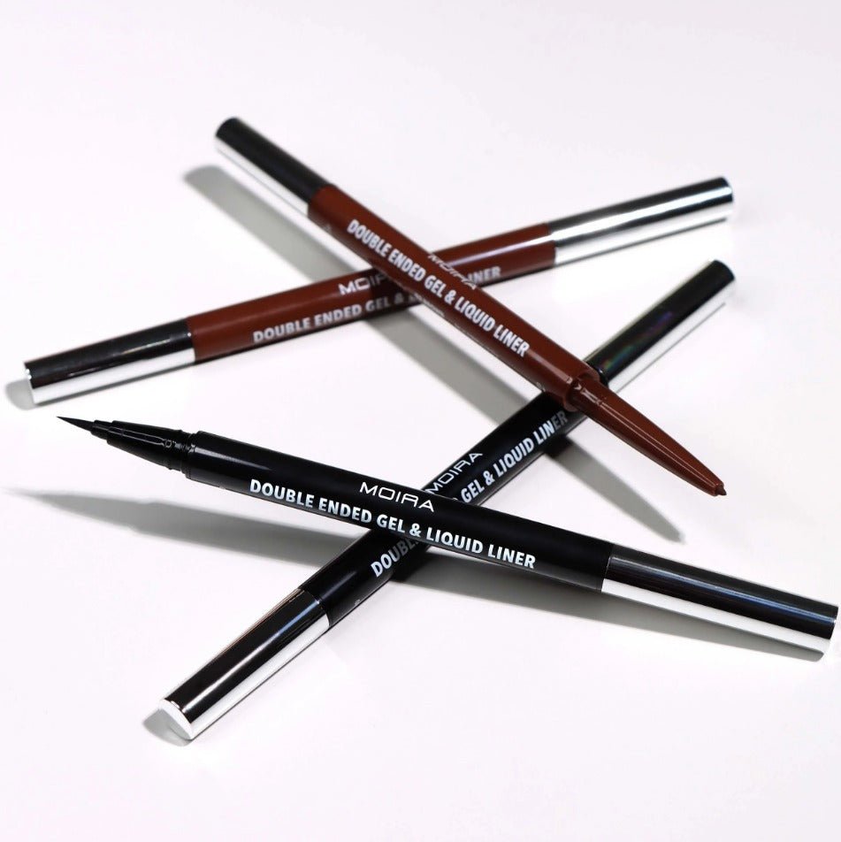 Glamour Us_Moira_Makeup_Double Ended Gel &amp; Liquid Eyeliner_Brown_DEL002 The best affordable Latina and Mexican makeup, beauty and cosmetics supply store in Chula Vista, San Diego