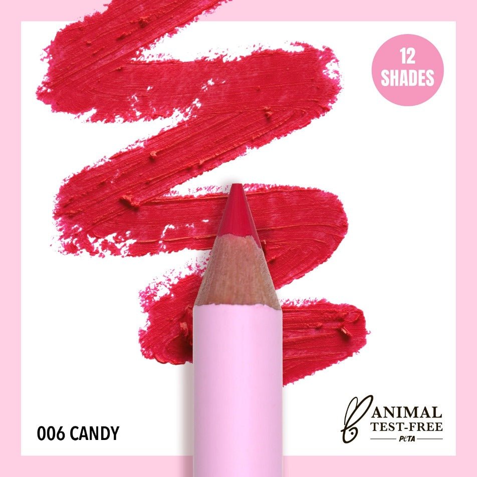 Glamour Us_Moira_Makeup_Flirty Lip Liner Pencil_Candy_FLL006 The best affordable Latina and Mexican makeup, beauty and cosmetics supply store in Chula Vista, San Diego