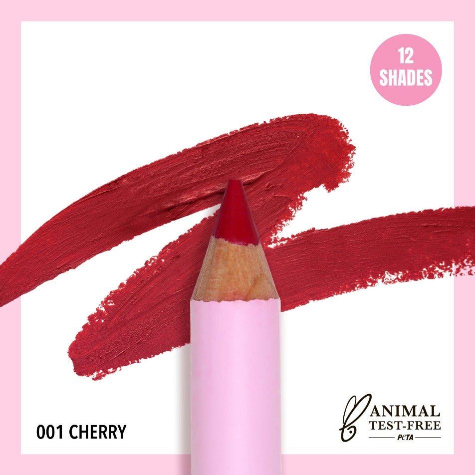 Glamour Us_Moira_Makeup_Flirty Lip Liner Pencil_Cherry_FLL001 The best affordable Latina and Mexican makeup, beauty and cosmetics supply store in Chula Vista, San Diego