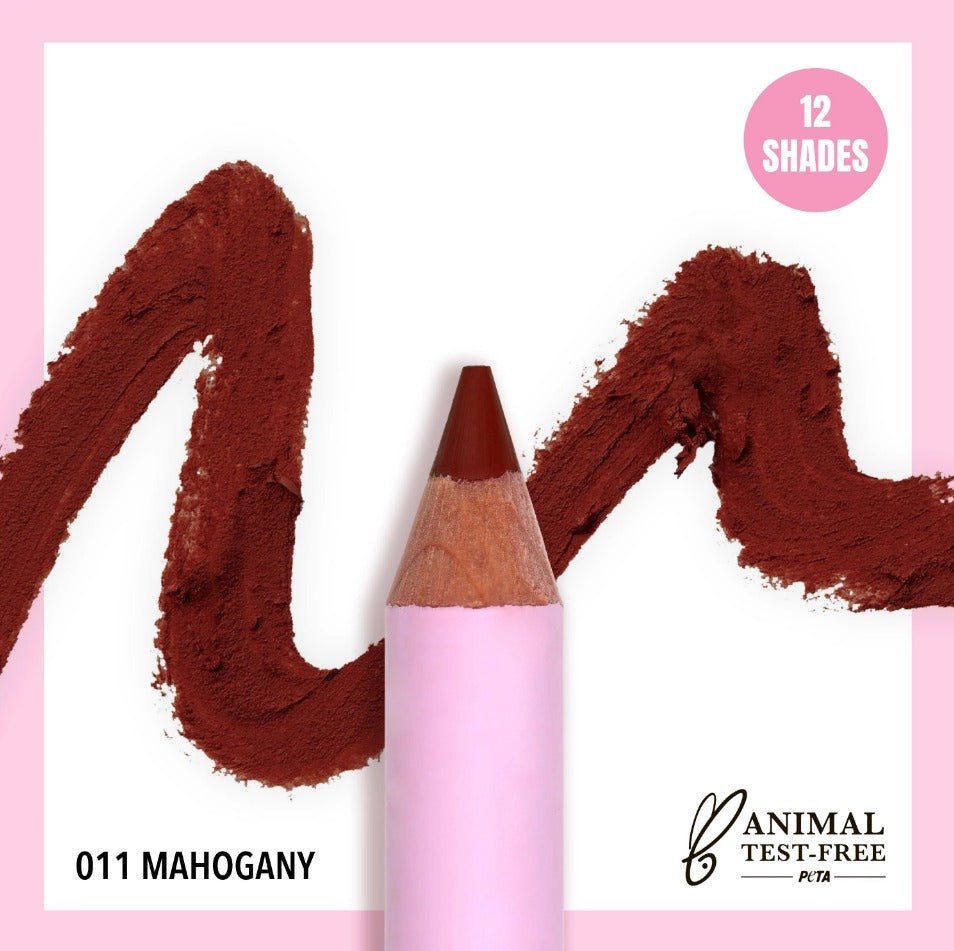 Glamour Us_Moira_Makeup_Flirty Lip Pencil_Mahogany_FLL011 Latina makeup, beauty and skincare supply store Mexican makeup products