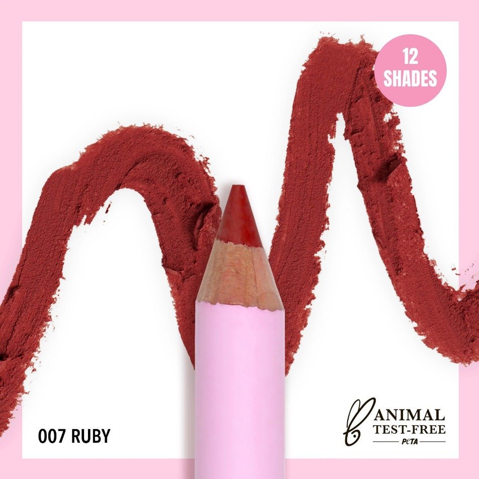 Glamour Us_Moira_Makeup_Flirty Lip Liner Pencil_Ruby_FLL007 The best affordable Latina and Mexican makeup, beauty and cosmetics supply store in Chula Vista, San Diego