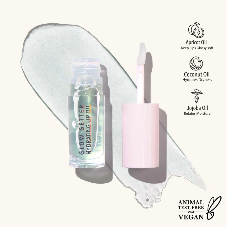 Glamour Us_Moira_Makeup_Glow Getter Hydrating Lip Oil_Sky Blue_GLO001 The best affordable Latina and Mexican makeup, beauty and cosmetics supply store in Chula Vista, San Diego