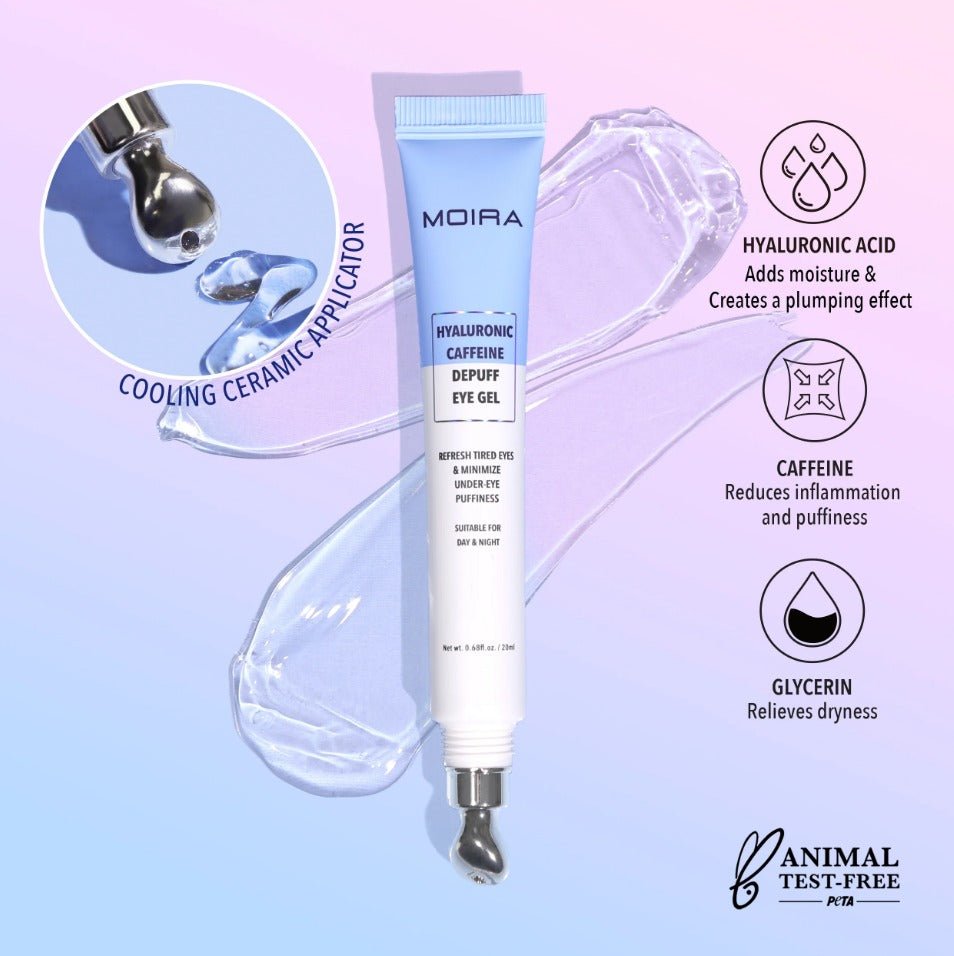 Glamour Us_Moira_Skincare_Hyaluronic Caffeine Depuff Eye Gel__HYG001 The best affordable Latina and Mexican makeup, beauty and cosmetics supply store in Chula Vista, San Diego