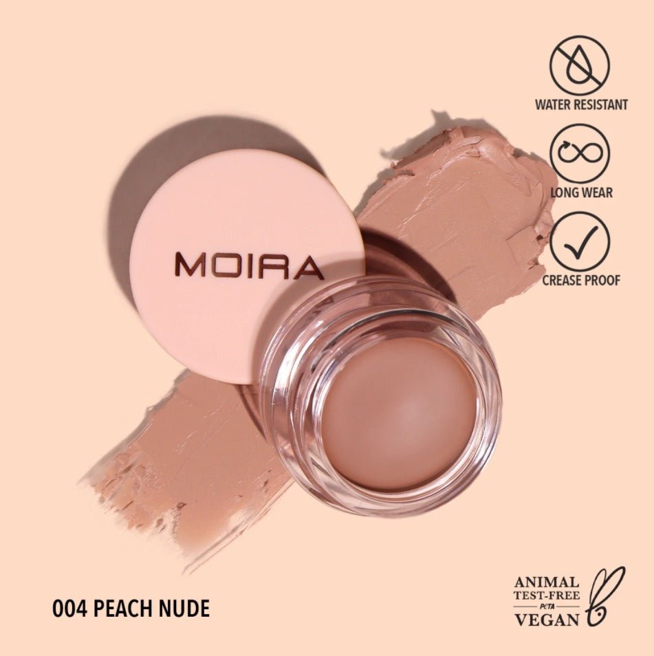 Glamour Us_Moira_Makeup_Lasting Priming Cream Shadow_Peach Nude_LAS004 The best affordable Latina and Mexican makeup, beauty and cosmetics supply store in Chula Vista, San Diego