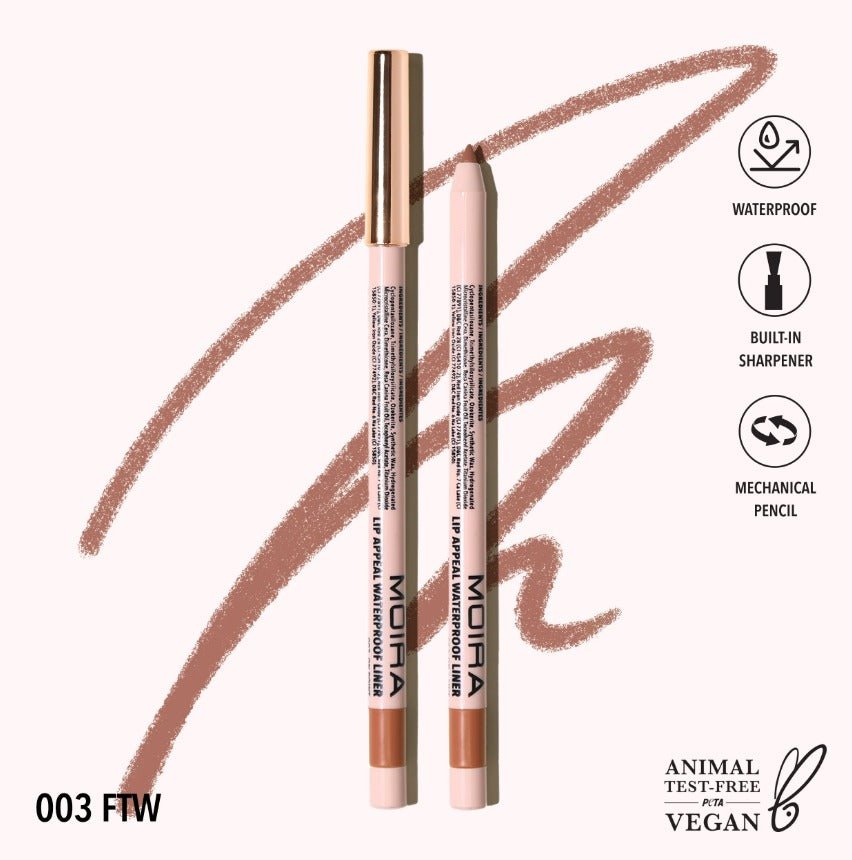 Glamour Us_Moira_Makeup_Lip Appeal Waterproof Lip Liner Pencil_FTW_LAWL003 The best affordable Latina and Mexican makeup, beauty and cosmetics supply store in Chula Vista, San Diego