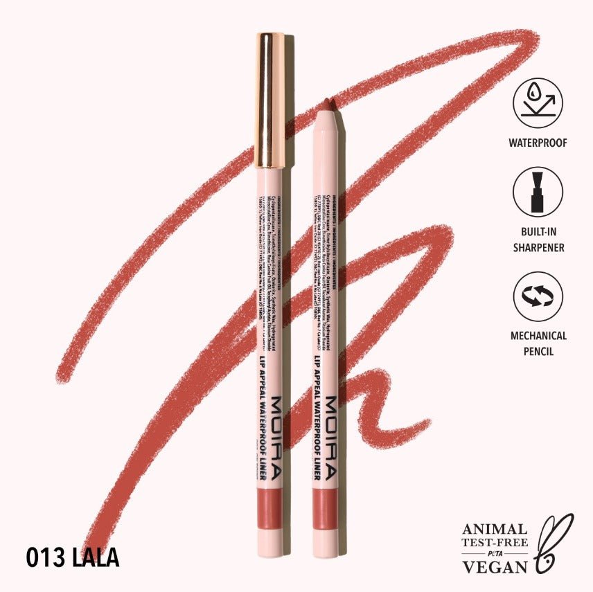 Glamour Us_Moira_Makeup_Lip Appeal Waterproof Lip Liner Pencil_Lala_LAWL013 The best affordable Latina and Mexican makeup, beauty and cosmetics supply store in Chula Vista, San Diego