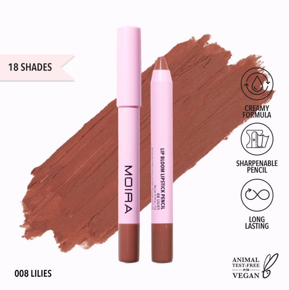Glamour Us_Moira_Makeup_Lip Bloom Lip Liner Pencil_Lilies_LBM008 The best affordable Latina and Mexican makeup, beauty and cosmetics supply store in Chula Vista, San Diego
