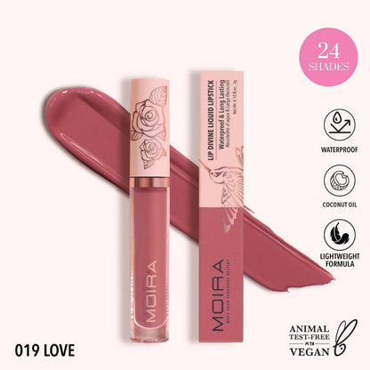 Glamour Us_Moira_Makeup_Lip Divine Waterproof Liquid Lipstick_Love_LDV019 The best affordable Latina and Mexican makeup, beauty and cosmetics supply store in Chula Vista, San Diego