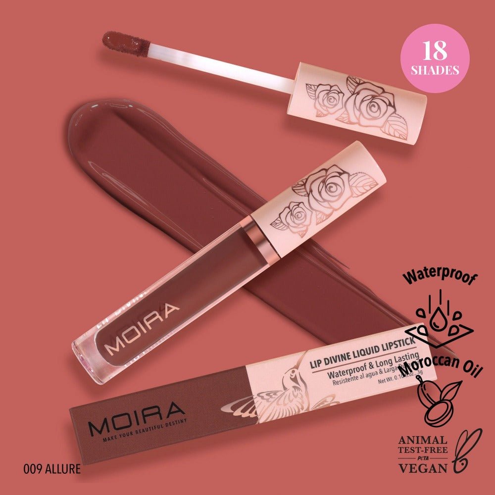 Glamour Us_Moira_Makeup_Lip Divine Waterproof Liquid Lipstick_Allure_LDV009 The best affordable Latina and Mexican makeup, beauty and cosmetics supply store in Chula Vista, San Diego