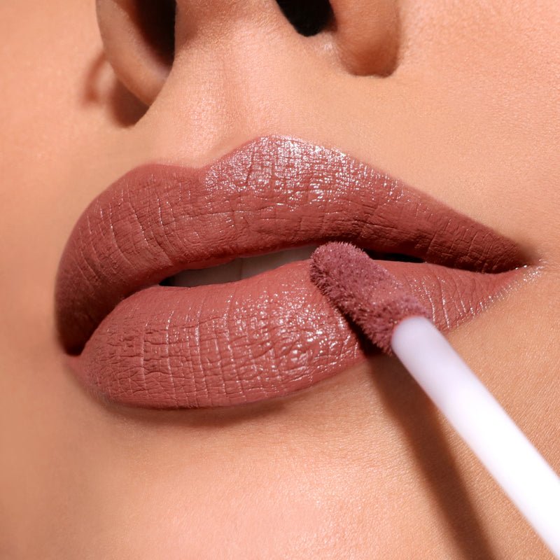 Glamour Us_Moira_Makeup_Lip Divine Waterproof Liquid Lipstick_Nude_LDV001 Latina makeup, beauty and skincare supply store Mexican makeup products