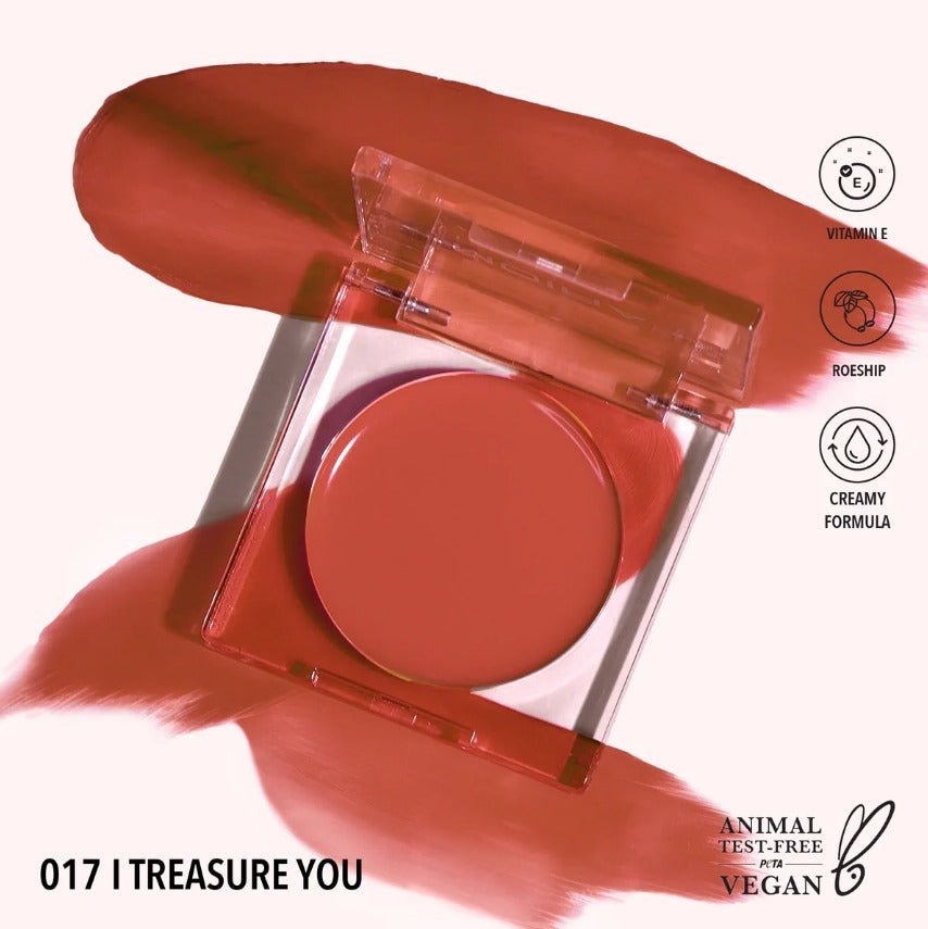 Glamour Us_Moira_Makeup_Loveheat Cream Blush_I Treasure You_CRB017 The best affordable Latina and Mexican makeup, beauty and cosmetics supply store in Chula Vista, San Diego
