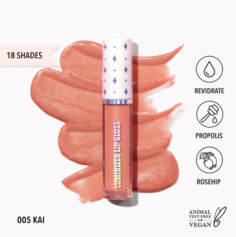 Glamour Us_Moira_Makeup_Luminizer Lip Gloss_Kai_LLG005 The best affordable Latina and Mexican makeup, beauty and cosmetics supply store in Chula Vista, San Diego